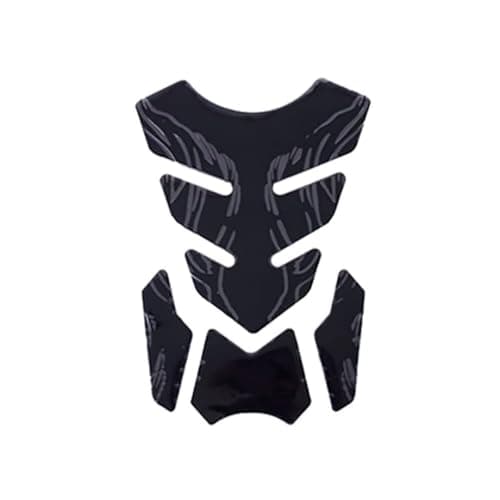 SACAR Motorcycle Fuel Tank Protector Sticker 3D Racing Style Scratch Resistant 4 Pieces - Black Sticker decal