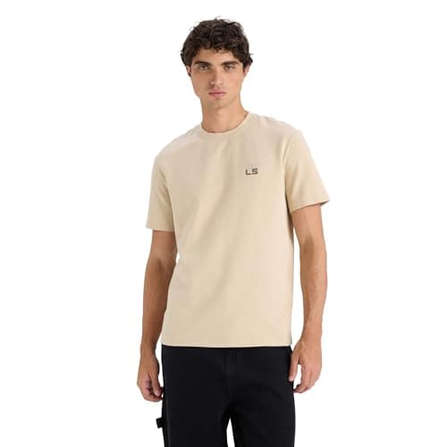 DeFacto Mens Regular Fit Crew Neck Knitted Short Sleeve T-Shirt F3472AX Short Sleeve T-Shirt (pack of 1)