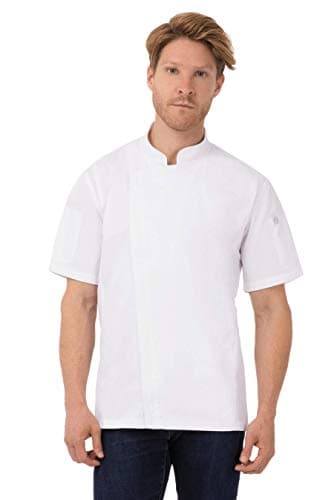 Chef Works Men's Rochester Chef Coat Jacket, White, L Apparel