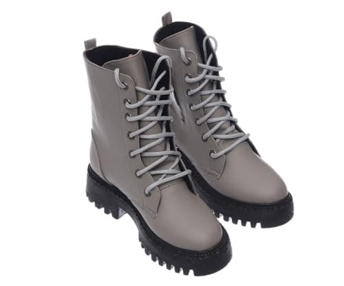 B&W womens B&W-W063-Grey Sneaker Boot