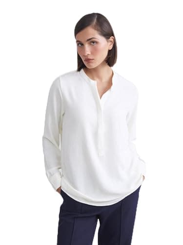 LC WAIKIKI Notch Neck Blouse, M - Ecru