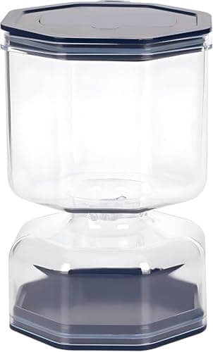 Clear Acrylic Hourglass Jar for Pickles and Olives 250ml | Suitable for liquid, practical and elegant design, kitchen and dinning, 250ml capacity, clear acrylic