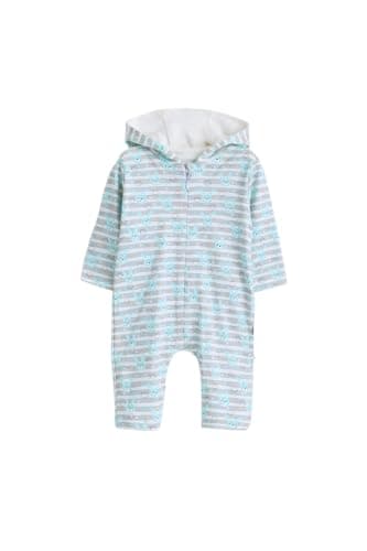 Junior Baby Boys Long Sleeve Romper Jumpsuit - Soft Cotton Blend One-Piece Outfit with Snap Closure, Printed Infant Playsuit, Multicolor, 03