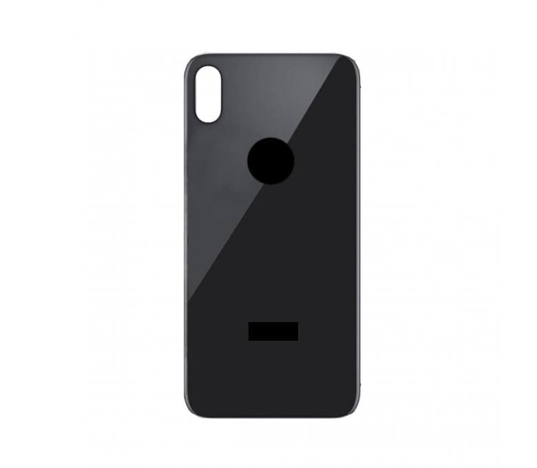 Generic Replacement Back Cover Compatible with iPhone XS (Black) Cellular phone case
