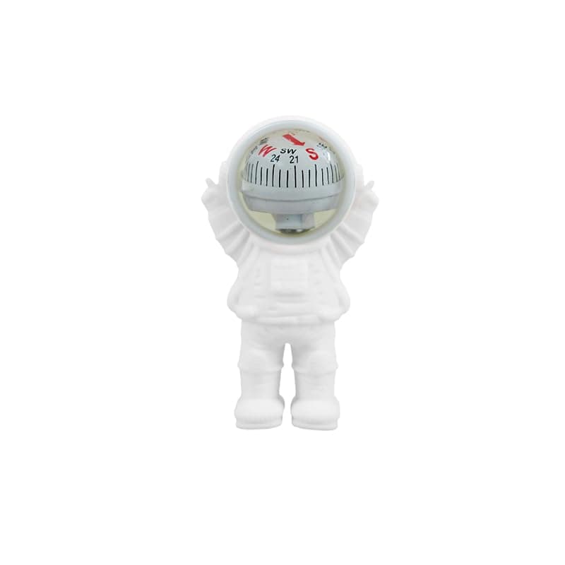 KaberTrade Car Directions Compass Home Office Decor Astronaut Outdoor Camping Hiking Multipurpose (White in White Code:9524)