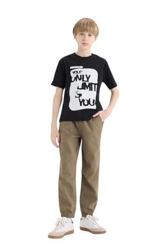 DeFacto Boys Casual Jogger Fit Woven Bottom Trousers Trousers (pack of 1) Pants