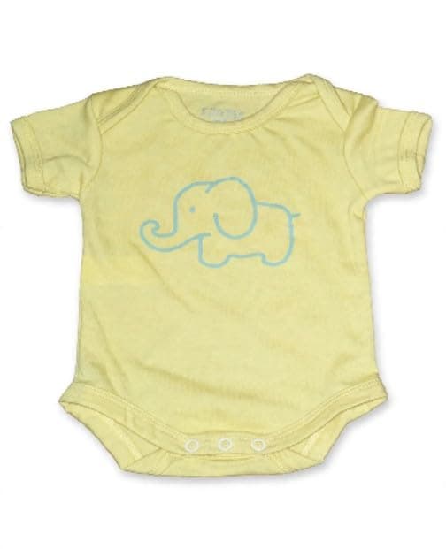 lovely land Baby Boys S/S Body Printted Alephant Shapewear Bodysuit (pack of 1)