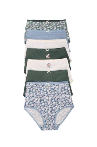 CARINA Womens Pack of 7 Colored Full Brief Panties Underwear