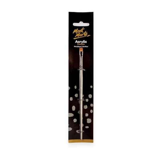 Artist Acrylic Brush Premium Taklon Short Bright 6 Paint brush