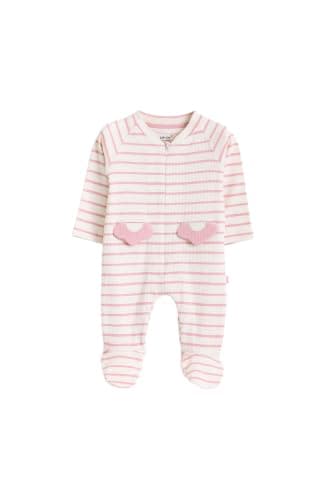Junior Baby Girls Long Sleeve Romper Jumpsuit - Soft Cotton Blend One-Piece Outfit with Snap Closure, Printed Infant Playsuit, Multicolor, 03