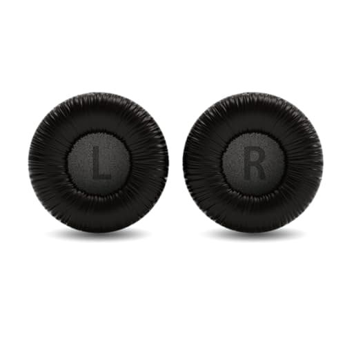 Replacement Earpads Compatible with JBL Tune 510BT, 520BT, 570BT, 660NC, JBL Live 460NC, 670NC, JR310BT, JR300BT, Sony MDR-ZX110 Series and More Headphones Ear Pads Cushions Black