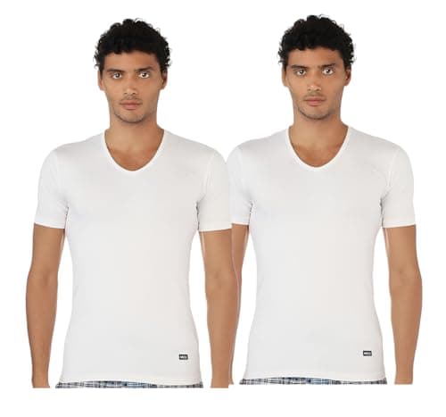 MB3 Mens Half Sleeves V-Neck T-Shirt Set of 2 Pieces (pack of 1)