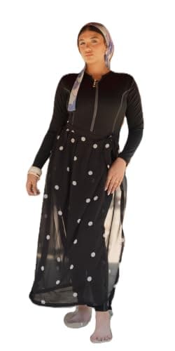 Mila Cash Mayo Women’s Swimwear Wrap with Tie – Patterned Chiffon Cover‑Up Skirt for Burkini & Beachwear, Modest Fashion Gift for Summer, Pool & Special Occasions | كاش مايوه للبحر و الصيف