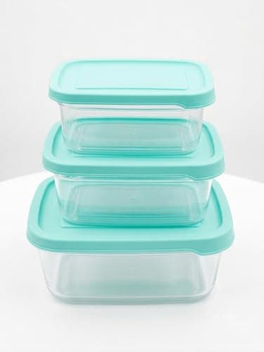 3-Piece Food Storage Container Set for Refrigerator, 1000ml, 1500ml & 2500ml, Multi-Purpose Kitchen Storage Containers, Available in Multiple Colors.