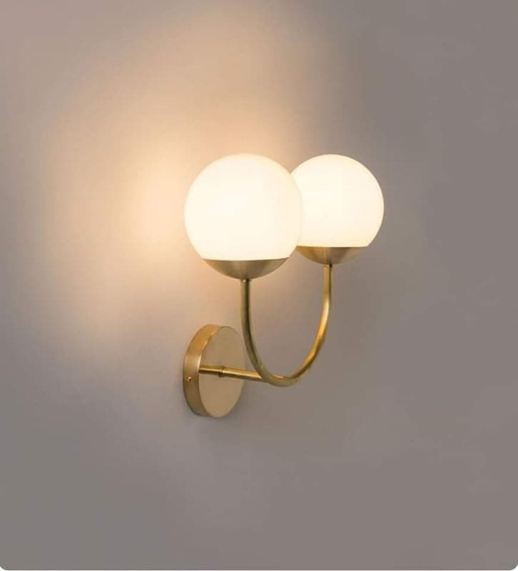 Generic Wall Sconce 2 Bulb Without Bulbs 30x20x30 cm Gold