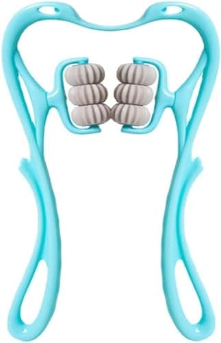 Qutoob Cervical Spine Massager Clip Neck Massage Artifact six-Wheel kneading 0.5 kilograms