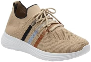 Striped Knit Sneakers-62270001036_38-size 38 (38)