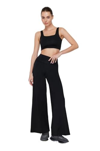 Trendyol Women's Trendyol Woman Sportswear Normal Waist Wide Leg Sweatpants Sweatpants (pack of 1) Pants
