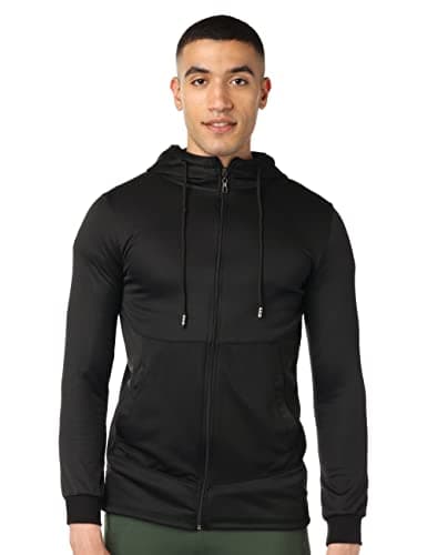CAESAR Mens Front Pockets Zipped Hoodie Hoodie Sweatshirt