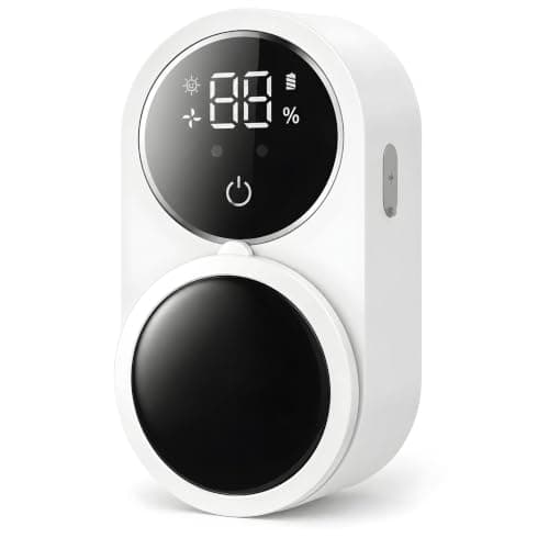 Smart Toothbrush Sterilizer UV Rechargeable with Dryer, Toothbrush Cleaner with Smart Sensor Opening and Closing Touchless, Wall Mount for 2 Brushes Digital Display for Bathroom Toothbrush holder