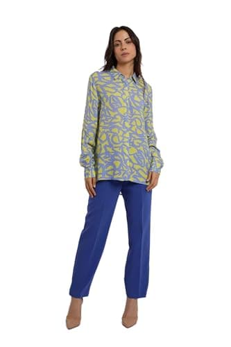 DALYDRESS Women Fancy Long Sleeve V-Neck Printed Blouse DRWxx002314 Modern