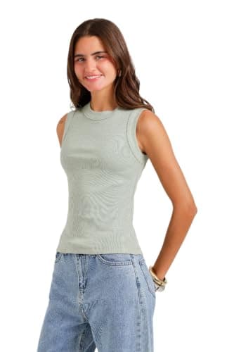 Carina Cookies Ribbed Crew Neck Top Shirt