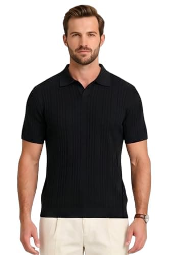White Rabbit Men The Classic Emerald Ribbed Polo Shirt