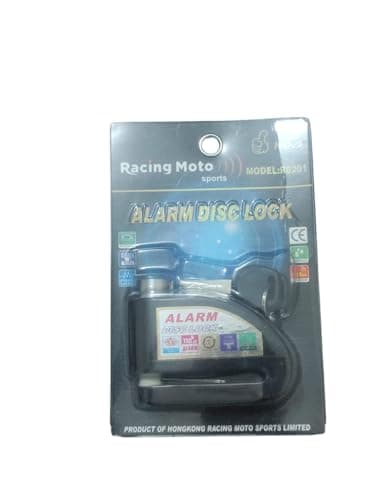 Scorpion Motorcycle Disc Brake Lock, Anti-Theft Alarm 110dB+, Black - 1 Pack, Physical Switch, Motorcycle Compatible Car alarm