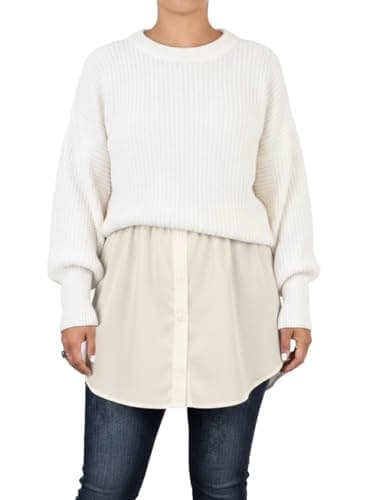 Bisha Pish-138-7649-balckP Jessy Cotton Buttoned Chemise Style Skirt Women's Hijab Accessories, Size One