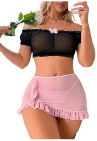 بيبي دول لانجيري نسائي HN 1046 – خامة ناعمة وخفيفة على البشرة | وان سايز حتى 75 كجم Nightgown nightshirt