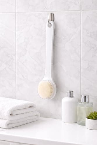 Long Handle Bath Shower Brush Double Sided Body Scrubber With Soft Bristles And Massage Nodes For Deep Skin Cleaning Back Exfoliating Bath Tool Non Slip Grip Random Colors Body Care Brush 30 Cm