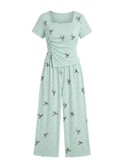 Comfy Women's Pajamas "One Size" - Modern and Stylish Design (Code 194) - Soft and High Quality Material for Daily Relaxation - Super Elastic for Perfect Fit F
