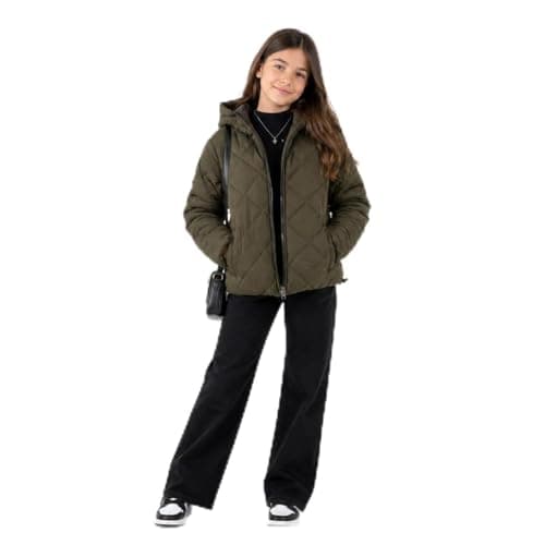 Andora Girls Full Zipper Closure Hooded Pump Jacket (pack of 1)