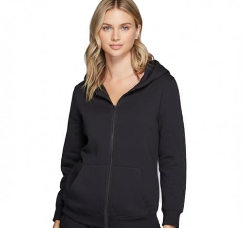 Midnight Hooded Sweatshirt For Women, Black