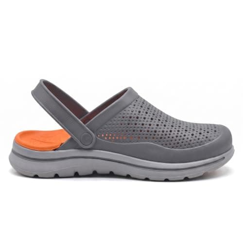 Project Z EasyFlow Men's Clogs Summer EVA Lightweight Waterproof Shoes with Breathable Design Non-Slip Sole for Home Work (42 to 45)