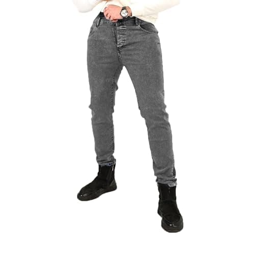 Men's Slim Fit Lycra Jeans - Fashion & Comfort - Stylish Design with Medium Waist and Excellent Stretch for the Perfect Look All Day - 120 Pants