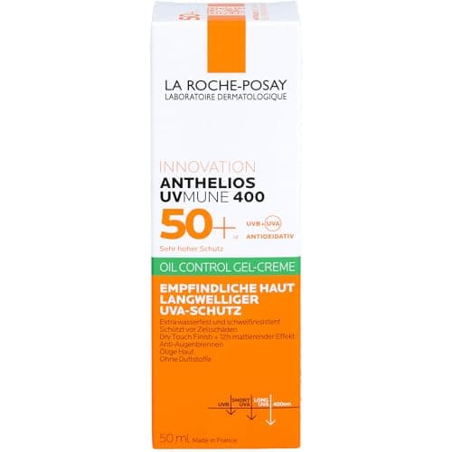 La Roche-Posay Innovation Anthelios UV Mune 400 50+ Oil Control Gel Creme Ultra Long UVA Protection Sans Parfum 50 ml