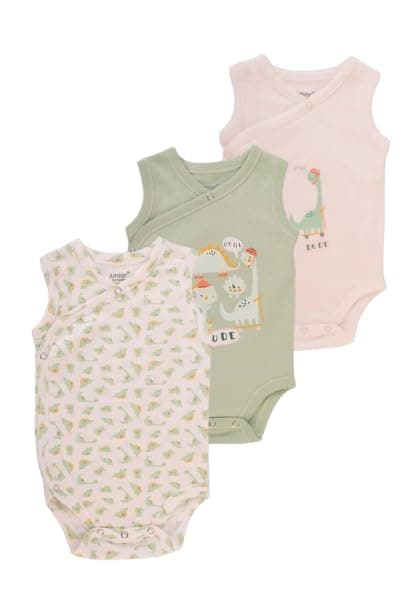 junior Unisex Sleeveless Printed Kimono - 7305 Baby & Toddler Underwear Set (pack of 3) Leotard