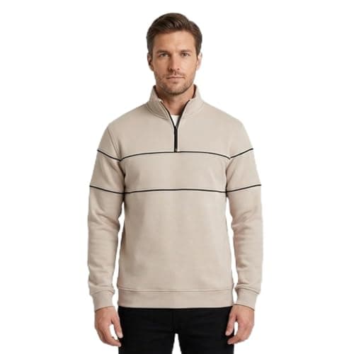 CAESAR - سيزر Mens Men's half-neck hoodie with zipper Men's half-neck hoodie with zipper