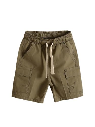 LC WAIKIKI Elastic Waist Boys' Cargo Shorts KHAKI