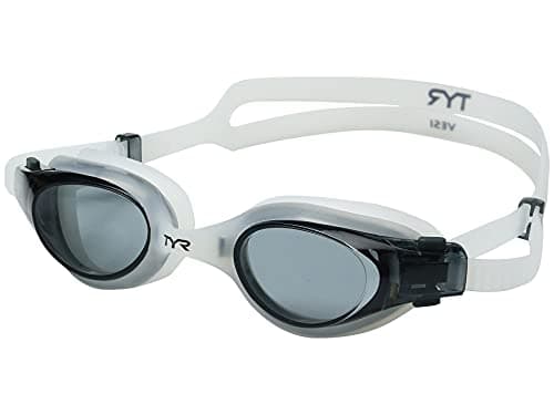 TYR Adult Vesi Mirrored and Non-Mirrored Swimming Goggles with Wide Peripheral Range, Anti Fog, No Leak, and Quick Adjust