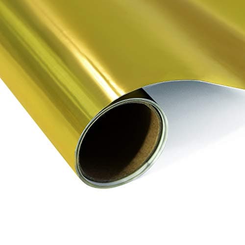 KENICUT Adhesive Craft Vinyl 12 Inch x 5 Feet for Cricut, Silhouette & Cameo (Gold) Sticker decal