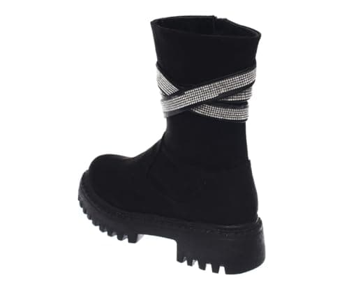 B&W womens B&W-W058-Black Sneaker