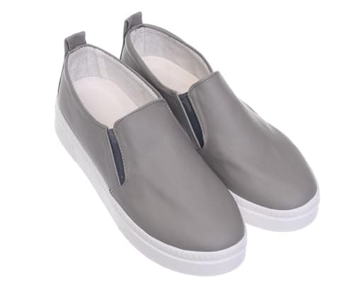 B&W womens B&W-W079-Grey Sneaker Shoes