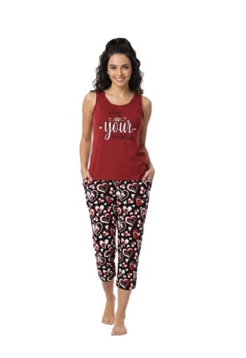 Cookies Sleeveless Pyjama Set Pajamas