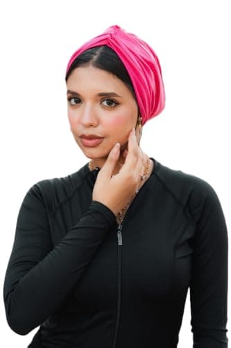 Mila Turban Waterproof – Women’s Easy Wear Hijab Scarf – Best Summer Choice for Effortless Style | تربون مقاوم للماء ساده – الحجاب الأمثل في الصيف والبحر Apparel head neck covering