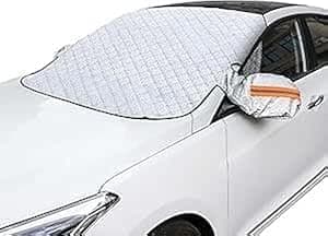 Car Windshield Sun Shade with Mirror Cover with Phosphorescent Strip - Sun Protection Dust Cover to Protect Car Glass from Sun Glare - Car Front Sun Shade for Car Windshield