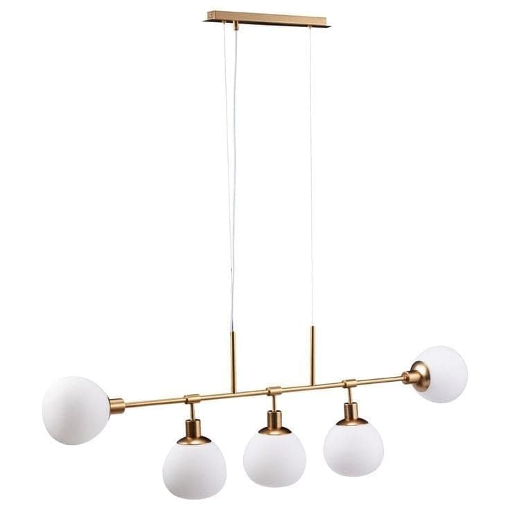 Generic Pendant Light 5 Bulb Without Bulbs 50x100x50 cm Gold