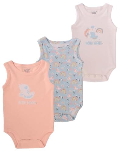 junior Unisex Sleeveless Printed Bodysuit - 7213 Baby & Toddler Underwear Set (pack of 3) Leotard