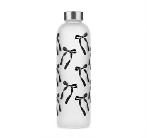 Acrylic Water Bottle 1 Liter with Metal Lid and Airtight Lock for Daily Use, Work and Outdoors A, Black